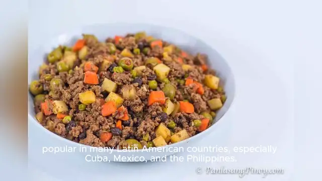 'Video thumbnail for picadillo recipe'