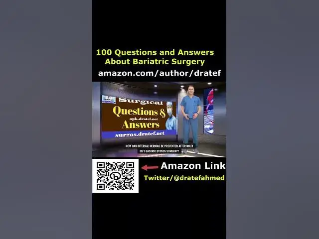 Video thumbnail for 100 questions and answers about bariatric surgery book by dratef ahmed #shorts 009#shorts #bariatric
