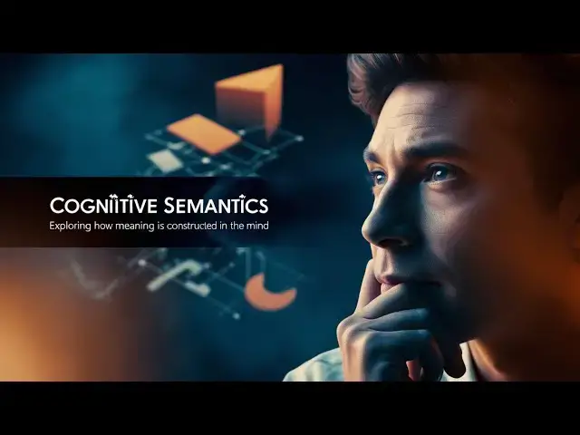 Video thumbnail for Cognitive Semantics: Meaning, Metaphor, and the Mind