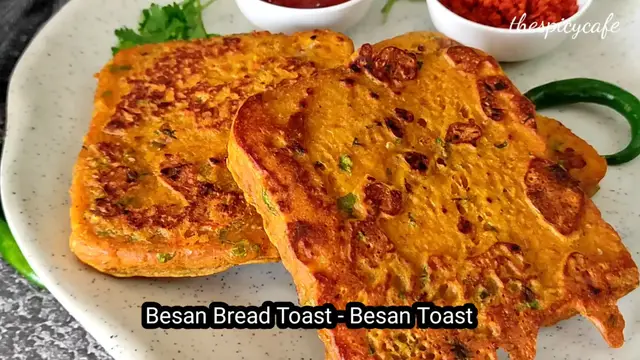 'Video thumbnail for Besan Bread Toast | Besan Toast'
