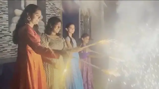 Video thumbnail for Diwali celebrations underway in India