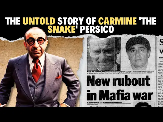 Video thumbnail for The Untold Story of Carmine 'The Snake' Persico : Mafia Boss Who Outsmarted Death and Betrayal!