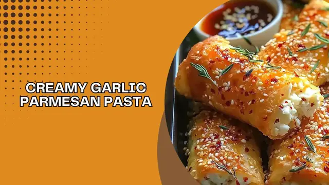 Video thumbnail for Creamy Garlic Parmesan Pasta