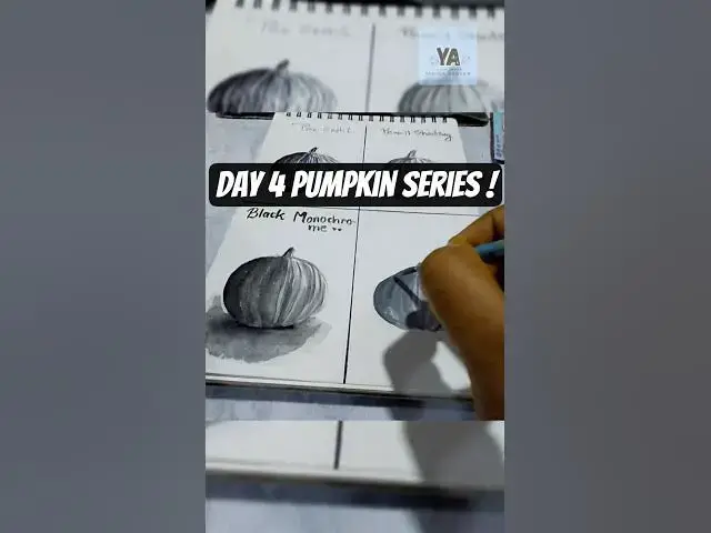 Video thumbnail for Day 4 of Painting Pumkins but Halloween's Over Early 🙂 ||greyscale painting #art #greyscale