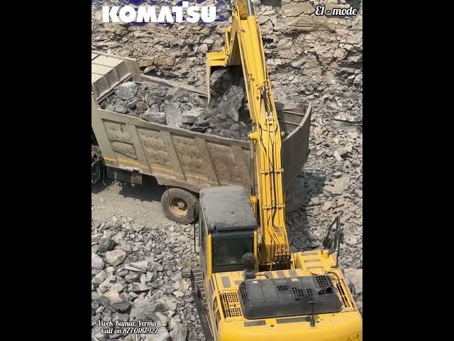 Video thumbnail for Komatsu PC210-10M0 (Part-2) with fitted Bucket 1.2m3 in Bhathiya Limestone Quarry, Maihar