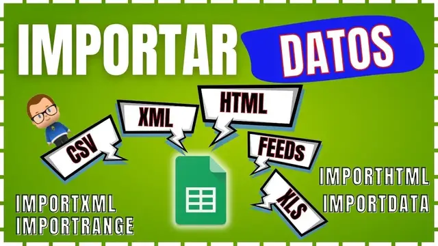 'Video thumbnail for IMPORTAR DATOS Google Sheets - CSV - XML - FEEDs ▶️ CASOS PRÁCTICOS!!✅'