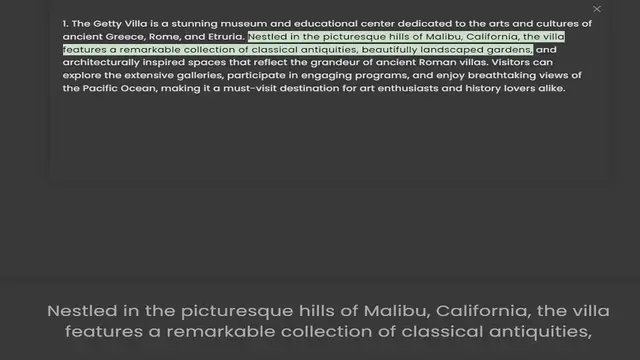 Video thumbnail for ancient Greece, Rome, and Etruria. Nestled in the picturesque hills of Malibu, California, the villa features a remarkable collection of classical antiquities, beautifully landscaped gardens, and architecturally inspired spaces that refle