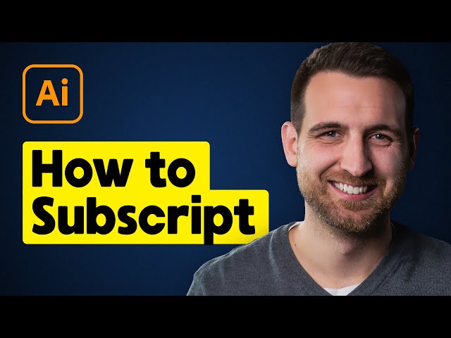 Video thumbnail for How to Subscript in Illustrator