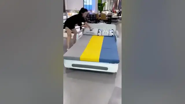 Video thumbnail for Storage Sofa cum Bed | Space Saving Furniture #shorts