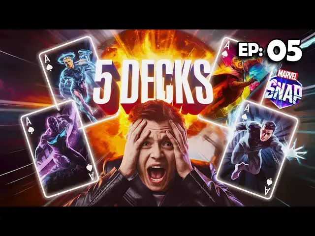 'Video thumbnail for These 5 Decks Will Make You Unstoppable in Marvel Snap! 🔥'
