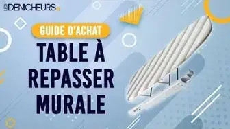 Video thumbnail for 👓 MEILLEURE TABLE À REPASSER MURALE - Comparatif & Guide d'achat