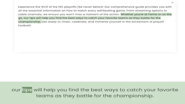 Video thumbnail for all the essential information on how to watch every exhilarating game. From streaming options to cable channels, we ensure you won't miss a moment of the action. Whether you're at home or on the go, our tips will help you find the best wa