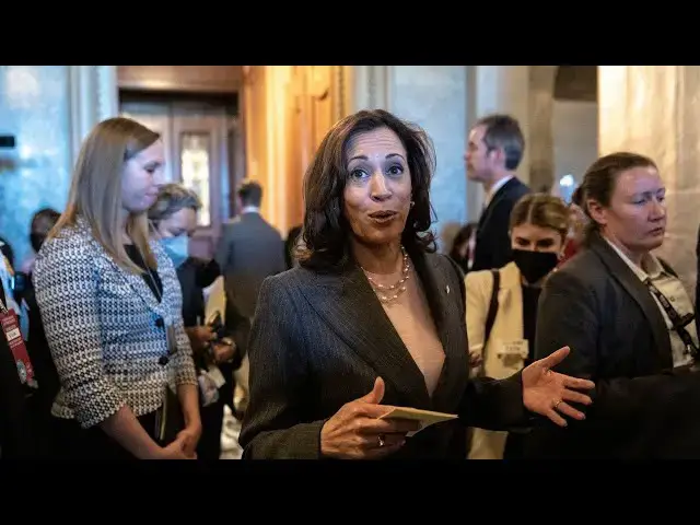 Video thumbnail for Kamala Harris Casts Deciding Vote - Could End Her Election Chances