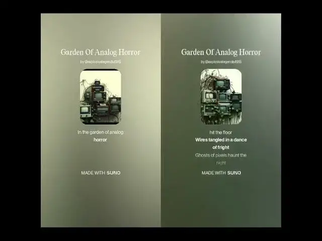 'Video thumbnail for Garden Of Analog Horror Versão 1 E 2 A Música'