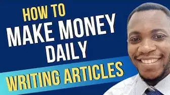 Video thumbnail for Top Websites You Can Make Money Daily Writing Articles🔥 #makemoneyonline #article