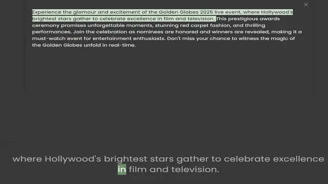 Video thumbnail for brightest stars gather to celebrate excellence in film and television. This prestigious awards ceremony promises unforgettable moments, stunning red carpet fashion, and thrilling performances. Join the celebration as nominees are honored