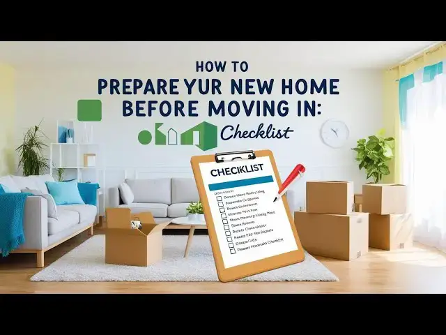 'Video thumbnail for How To Prepare Your New Home Before Moving In: Checklist'