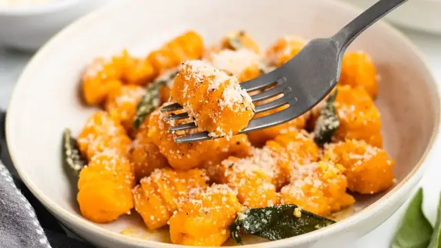 'Video thumbnail for Easy Sweet Potato Gnocchi Recipe'