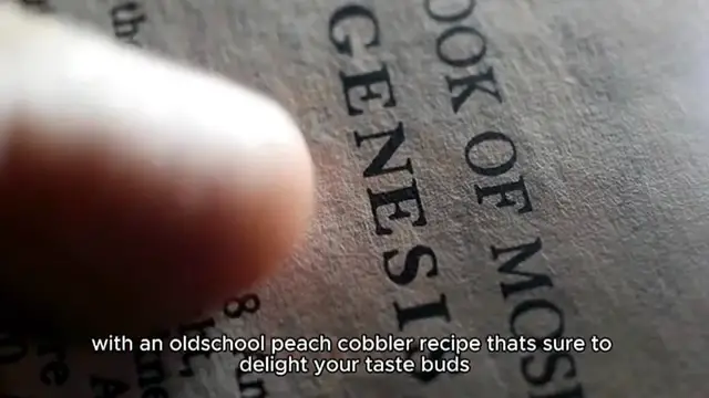 'Video thumbnail for OLD SCHOOL PEACH COBBLER'