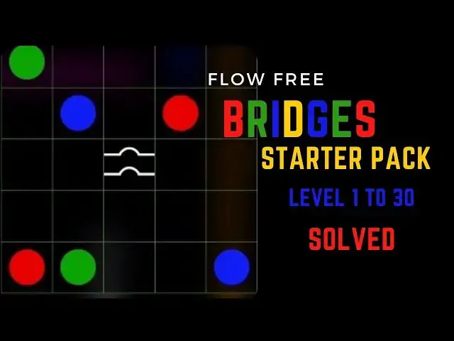 Video thumbnail for Flow Free starter pack Level 1 to 30 solved puzzle | level 1 to level 30 of flow free solved