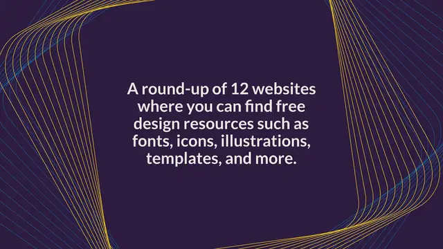 Video thumbnail for 12 Websites To Find Free Design Resources For Designers