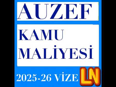 Video thumbnail for Kamu Maliyesi 2025-2026 Vize Soruları (Bahar)