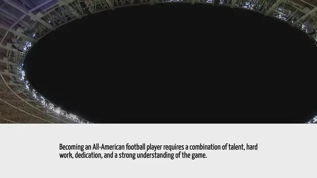 Video thumbnail for How Do You Become An All-american Football Player