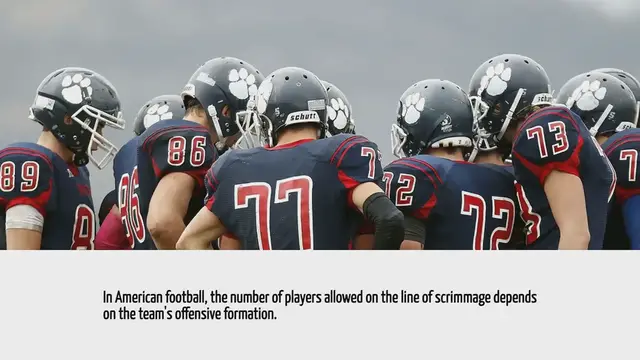 Video thumbnail for How Many Players On The Line Of Scrimmage In American Football