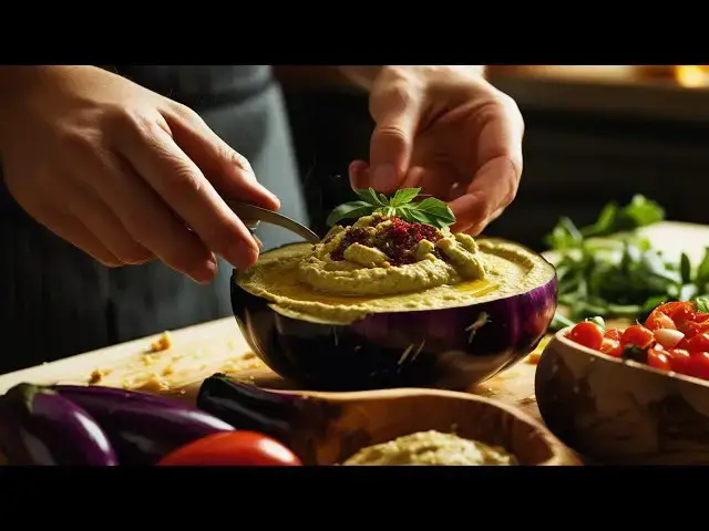 Video thumbnail for How to Make Traditional Baba Ganoush – Authentic Eggplant Dip Recipe
