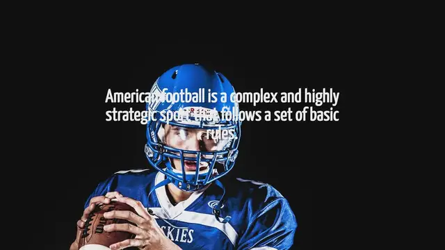 Video thumbnail for What Are The Basic Rules Of American Football