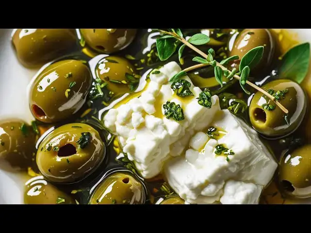 Video thumbnail for Marinated Olives and Feta Cheese: A Mediterranean Delight