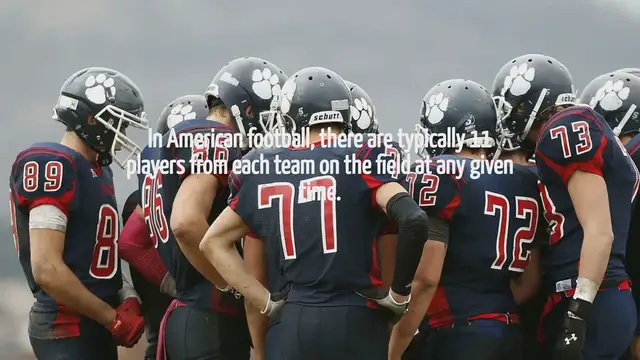 Video thumbnail for How Many American Football Players On The Field