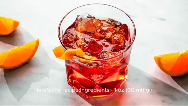 Video thumbnail for negroni recipe