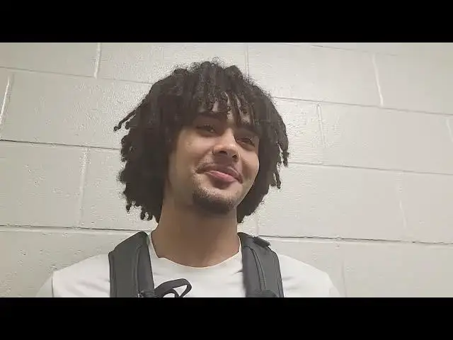 'Video thumbnail for #UNC guards RJ Davis, Elliot Cadeau and Seth Trimble after win at Hawaii'