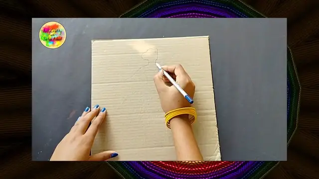 Video thumbnail for DIY Use Of Card Board / Dancing  Doll /wall Hanging Idea