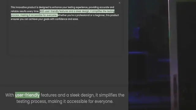 Video thumbnail for reliable results every time. With user-friendly features and a sleek design, it simplifies the testing process, making it accessible for everyone. Whether you're a professional or a beginner, this product ensures you can achieve your goal