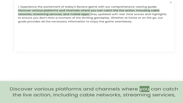 Video thumbnail for Discover various platforms and channels where you can catch the live action, including cable networks, streaming services, and mobile apps. Stay updated with real-time scores and highlights to ensure you don't miss a moment of the thrilli