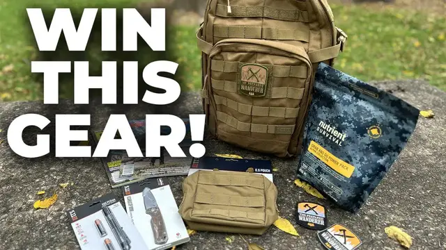 'Video thumbnail for I'm Giving Away A Bug Out Backpack Full Of Gear!'