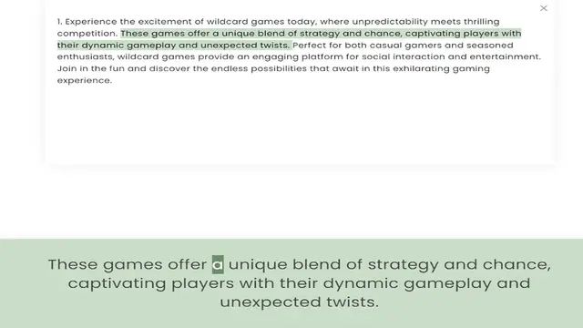 Video thumbnail for competition. These games offer a unique blend of strategy and chance, captivating players with their dynamic gameplay and unexpected twists. Perfect for both casual gamers and seasoned enthusiasts, wildcard games provide an engaging platf