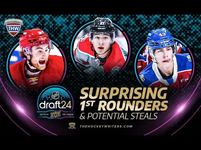 Video thumbnail for 2024 NHL Draft: Surprising 1st Rounders & Potential Steals