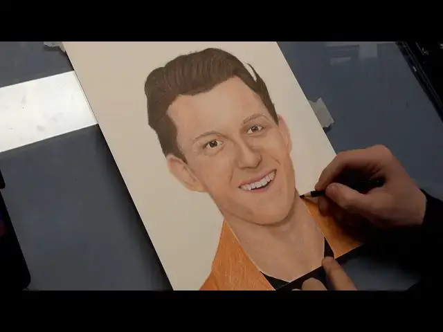 Video thumbnail for Drawing Tom Holland | Realism Portrait Drawing in Coloured Pencils (1 Hour Drawing)