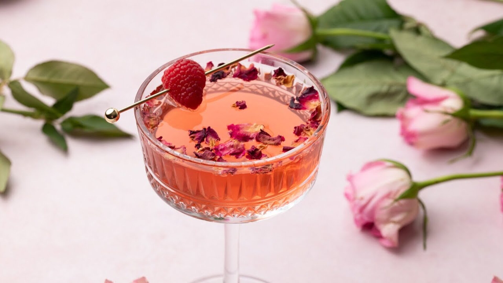 Video thumbnail for Valentine's Day Floradora Cocktail Recipe
