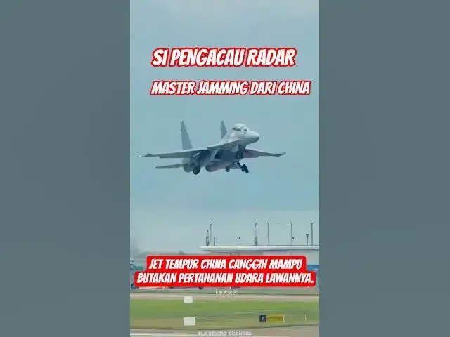 'Video thumbnail for JET PENGACAU RADAR, MASTER JAMMING DARI CHINA #electronicwarfare #j16d #su27 #china #russia'