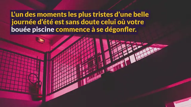 Video thumbnail for Comment réparer une bouée piscine ?