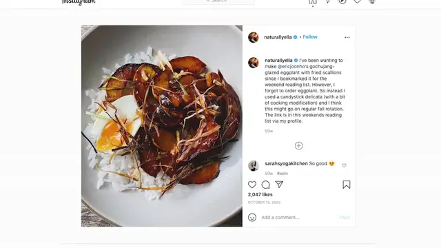 'Video thumbnail for Gochujang Glazed Eggplant With Fried Scallions ¦ Eric Kim ¦ NYT Cooking (720p 24fps)'