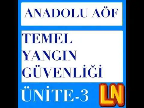 Video thumbnail for ISG110U Temel Yangın Güvenliği Ünite 3