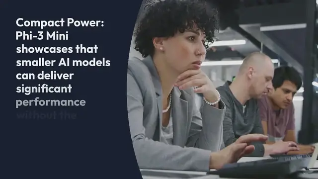 Video thumbnail for Microsoft Launches Phi-3 Mini: A Compact AI Powerhouse