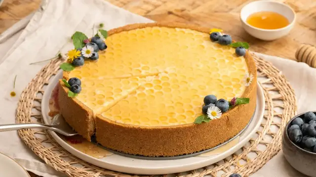 'Video thumbnail for Our Blueberry Elderflower Honeycomb Pie Is A Bright And Fruity Masterpiece'