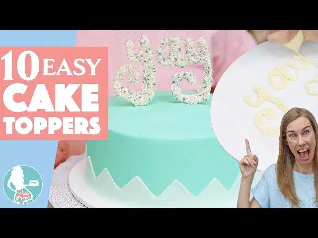 'Video thumbnail for 10 Easy Cake Toppers'