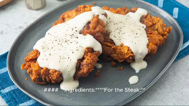 Video thumbnail for country fried steak recipe